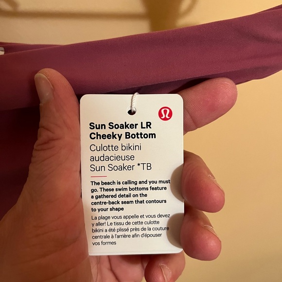 LAST CHANCE | NWT Lululemon Sun Soaker Cheeky Low Rise Bottom in Moss Rose - Picture 6 of 9